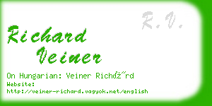 richard veiner business card